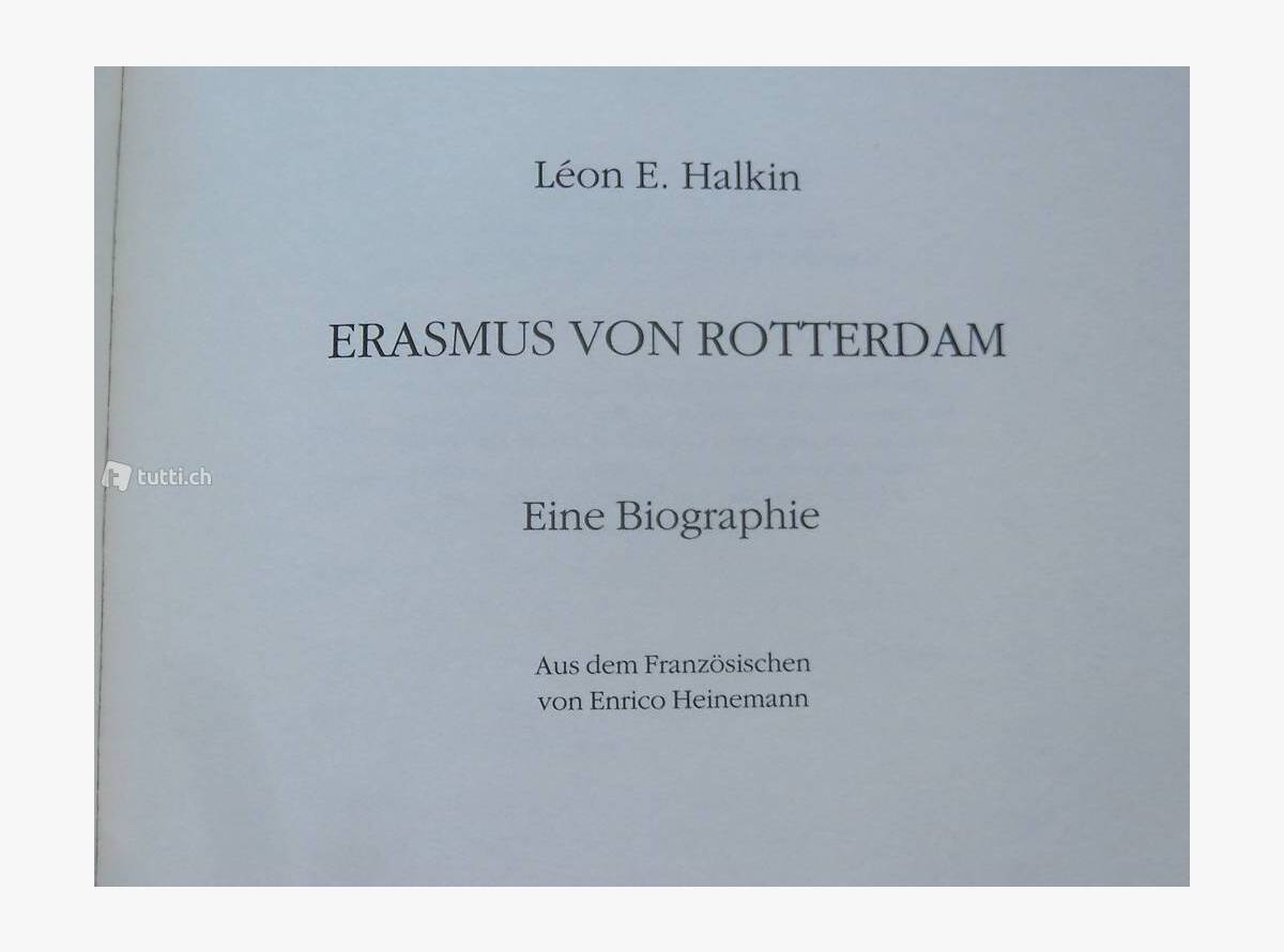 Auktion Schweiz | Bücher & Musik | ERASMUS VON ROTTERDAM 