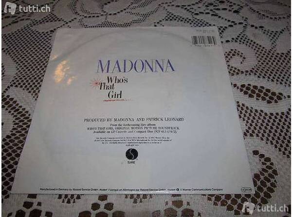 Auktion Schweiz | Bücher & Musik | Madonna- Who`s that Girl (7")